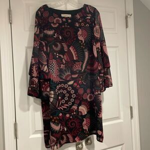 Loft Bell Sleeve Dress Size L
